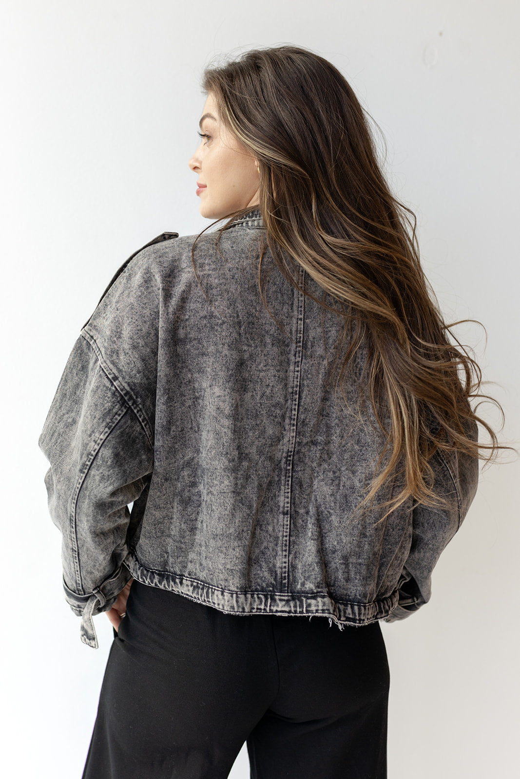 karla oversized denim jacket