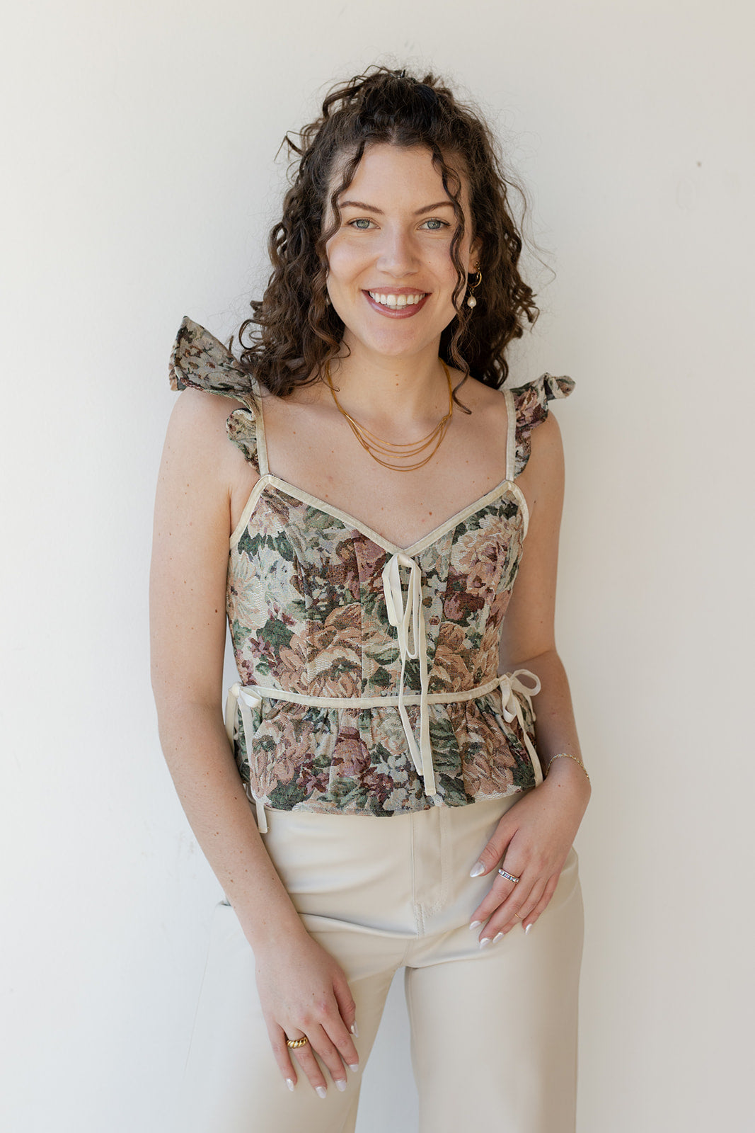 floreana jacquard top