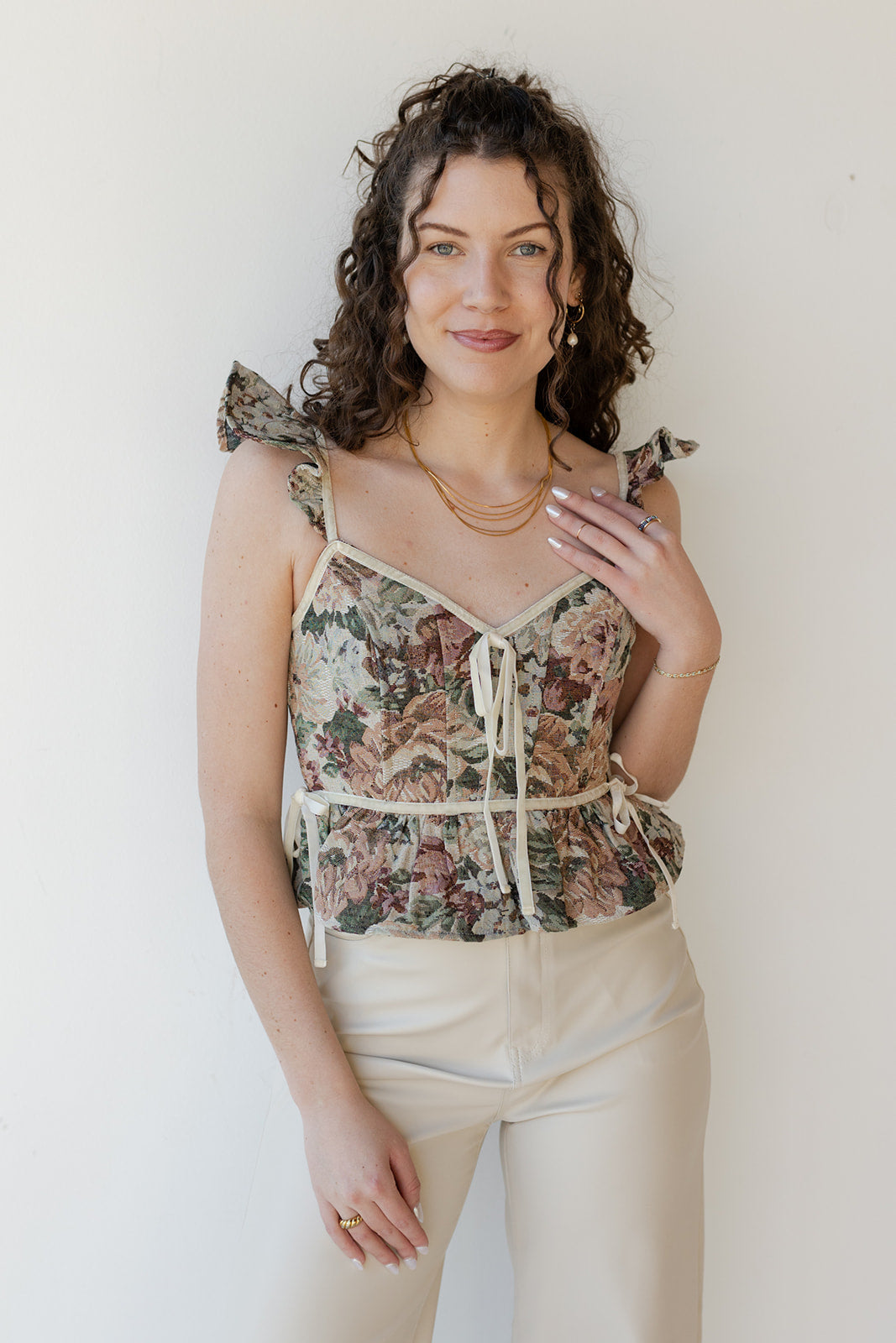 floreana jacquard top