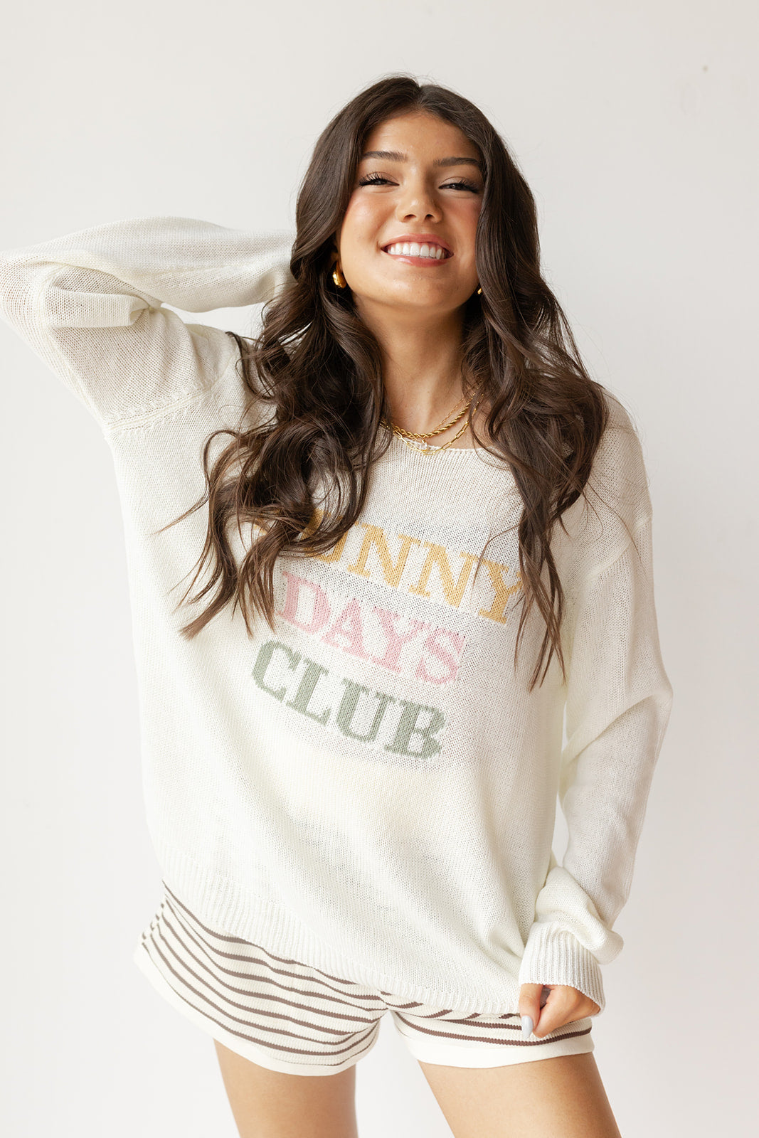 sunny days club sweater