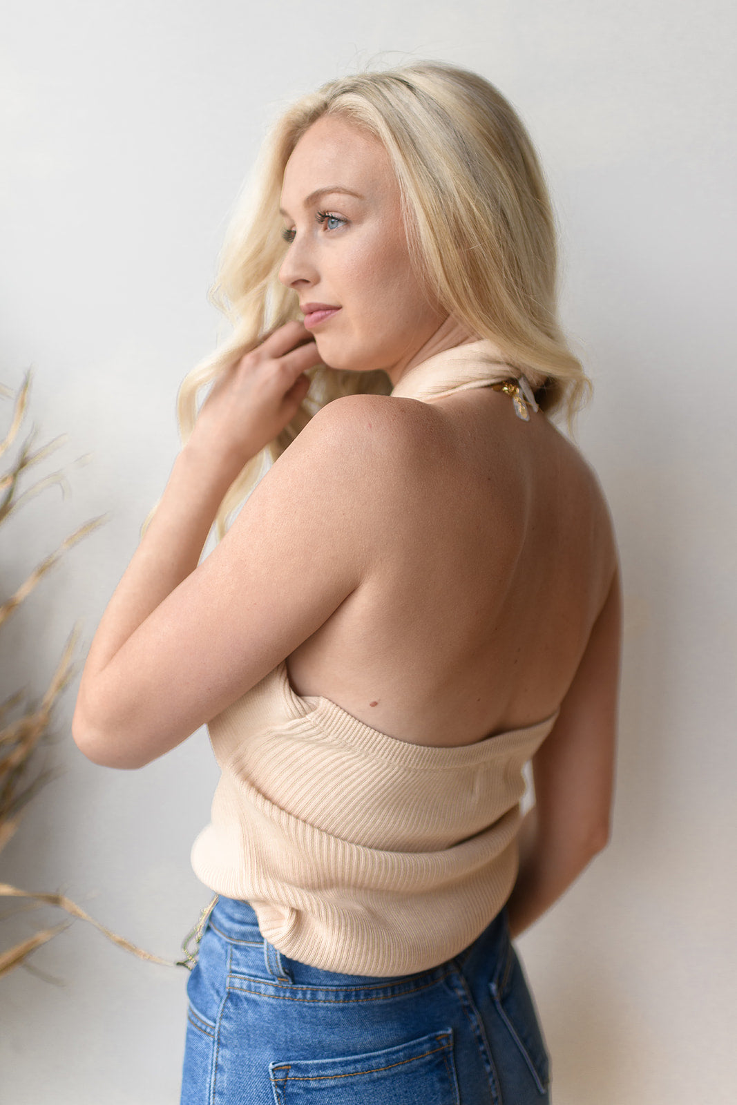 criss cross halter top