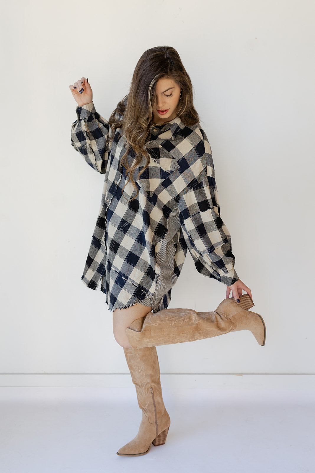 the plaid oversized dress