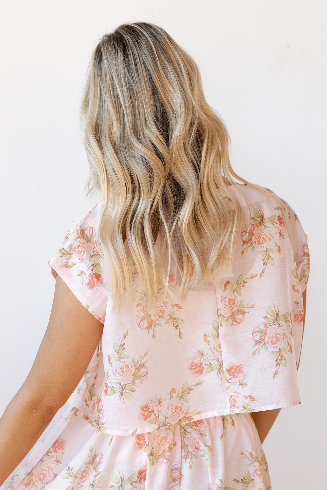 kinley floral crop top