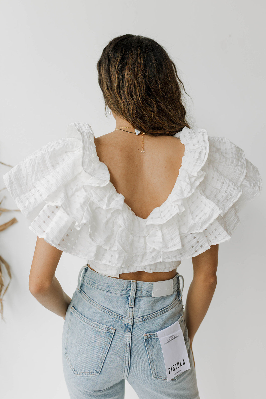 isabela ruffle top