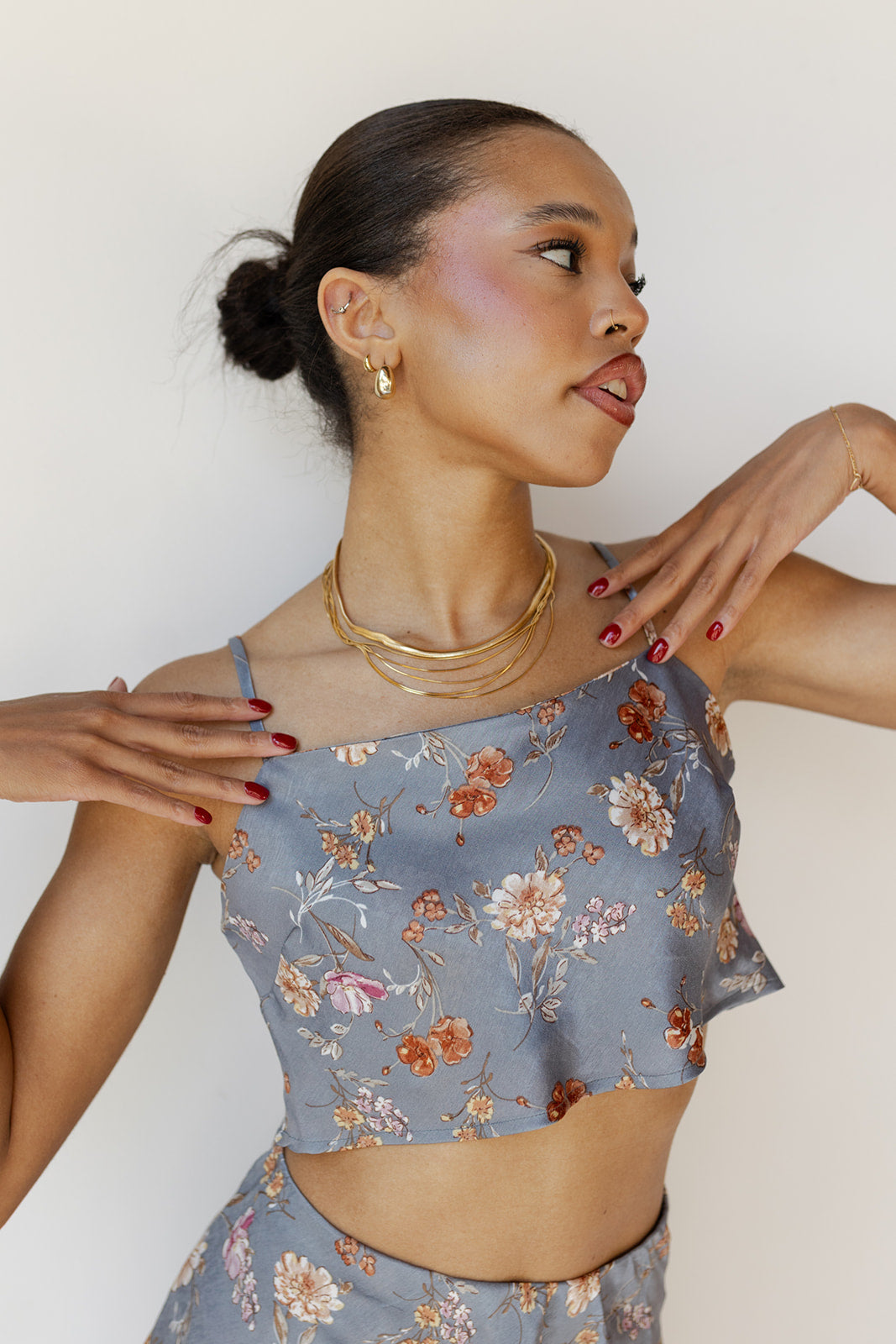 wonderlust floral crop top