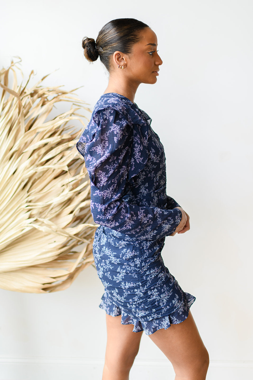 good posture rouched dress