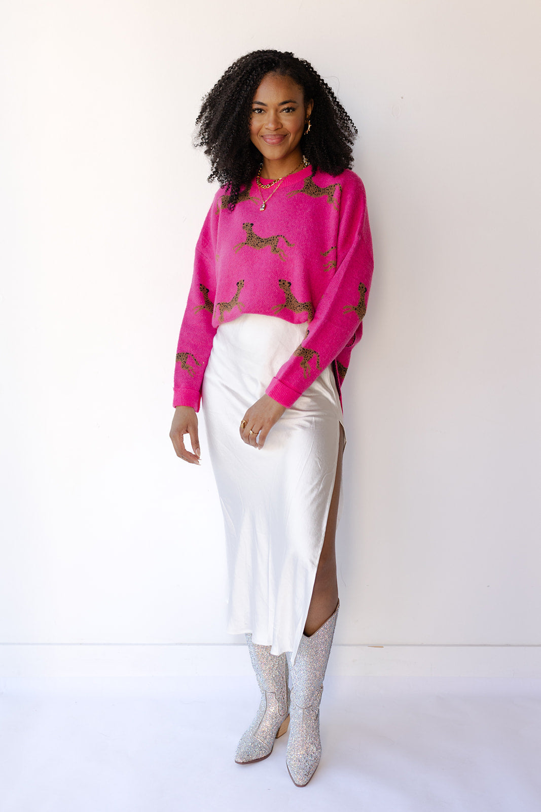 celia cheetah sweater