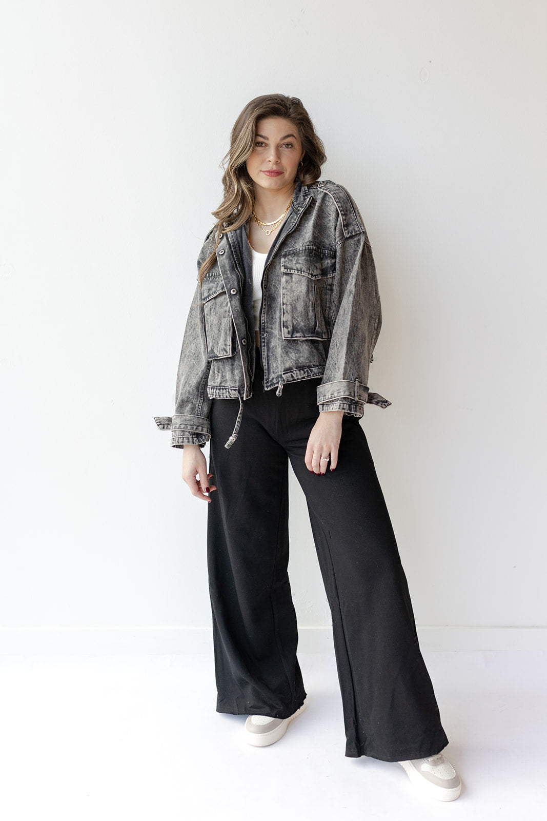 karla oversized denim jacket