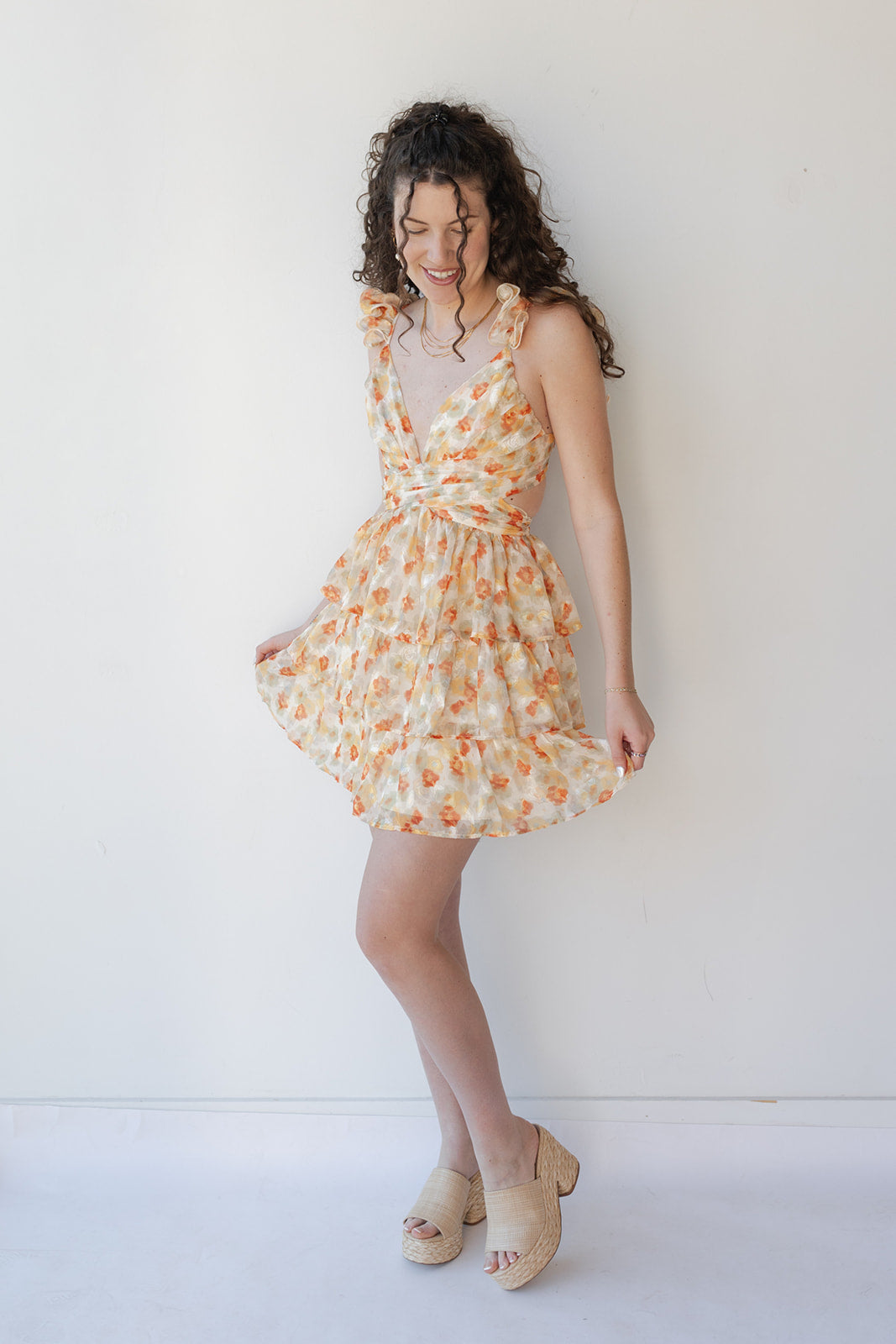 vivienne floral mini dress