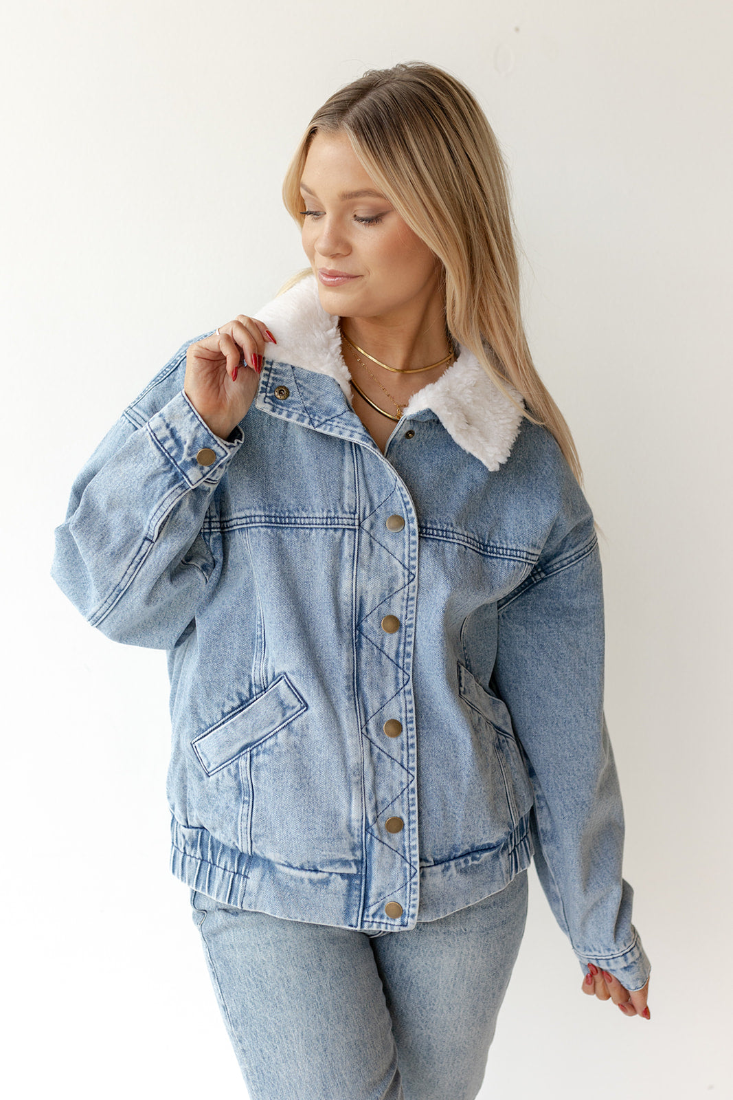 maverick sherpa denim jacket