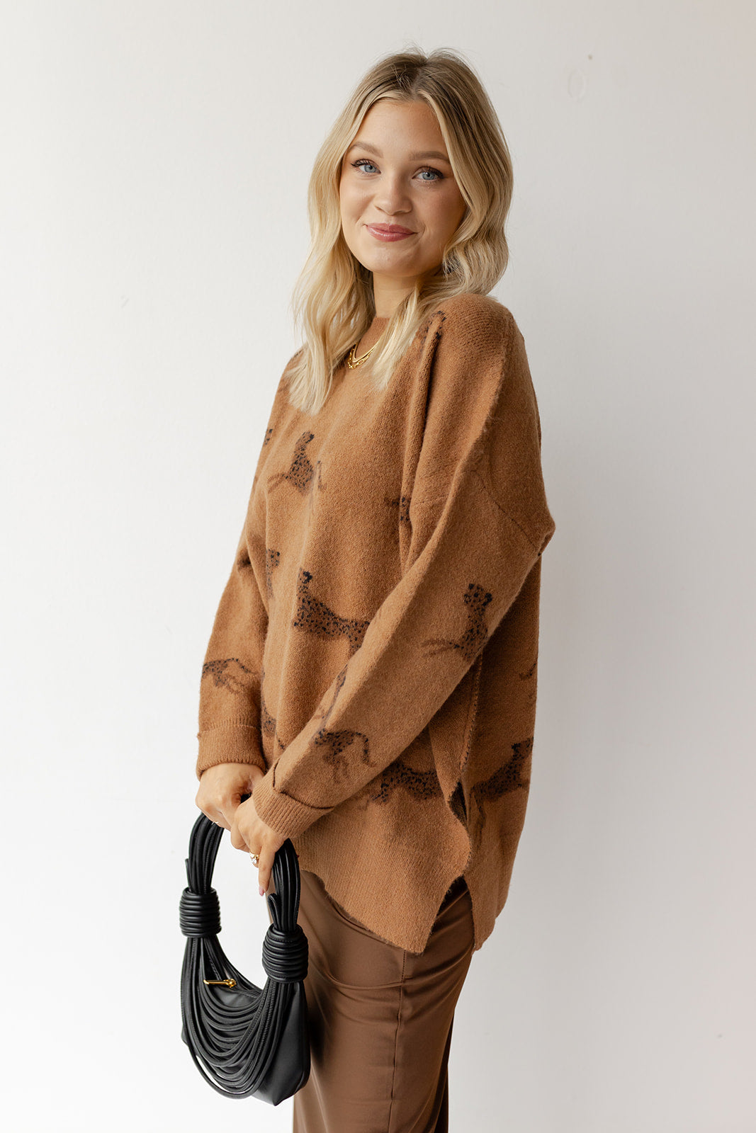celia cheetah sweater