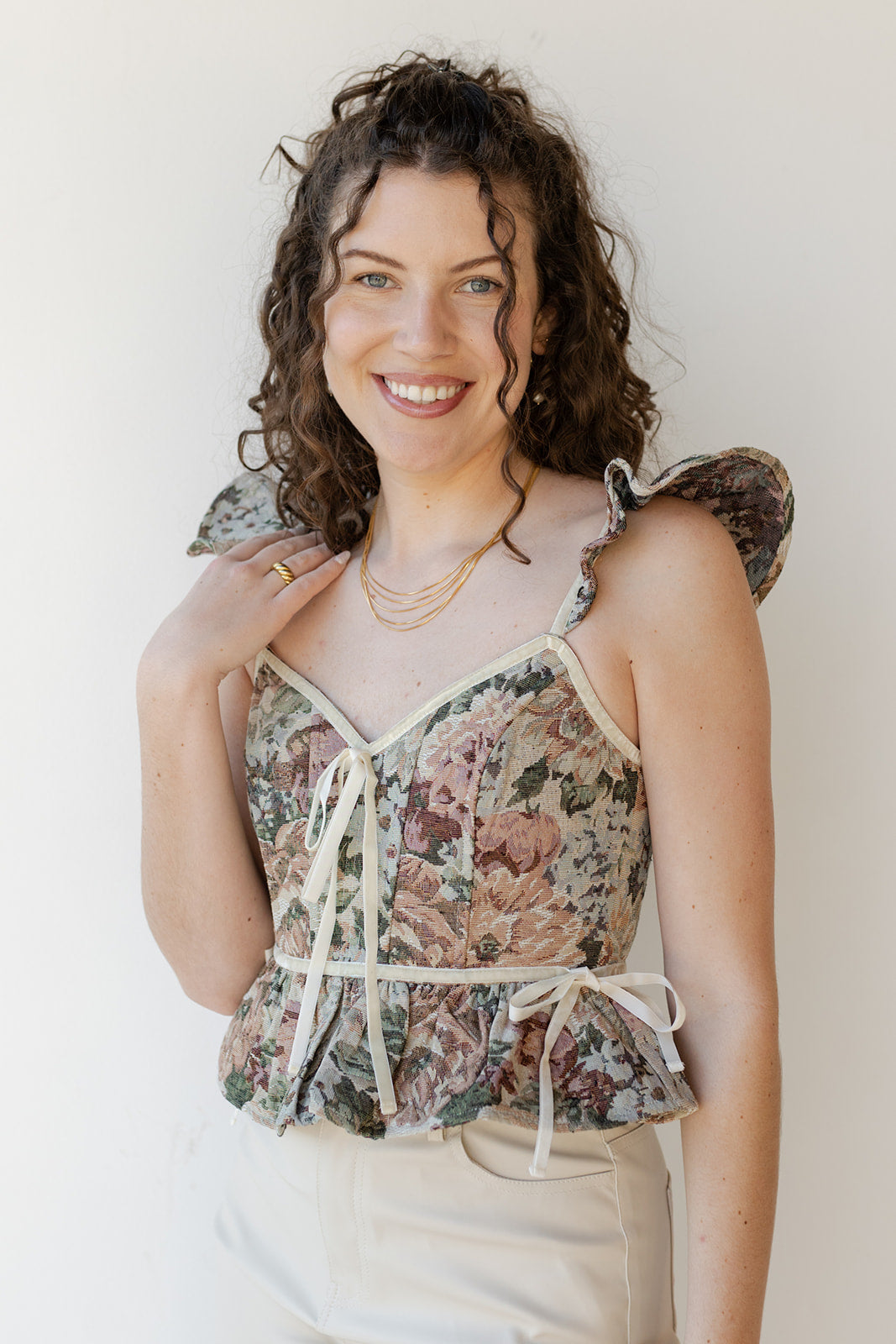 floreana jacquard top