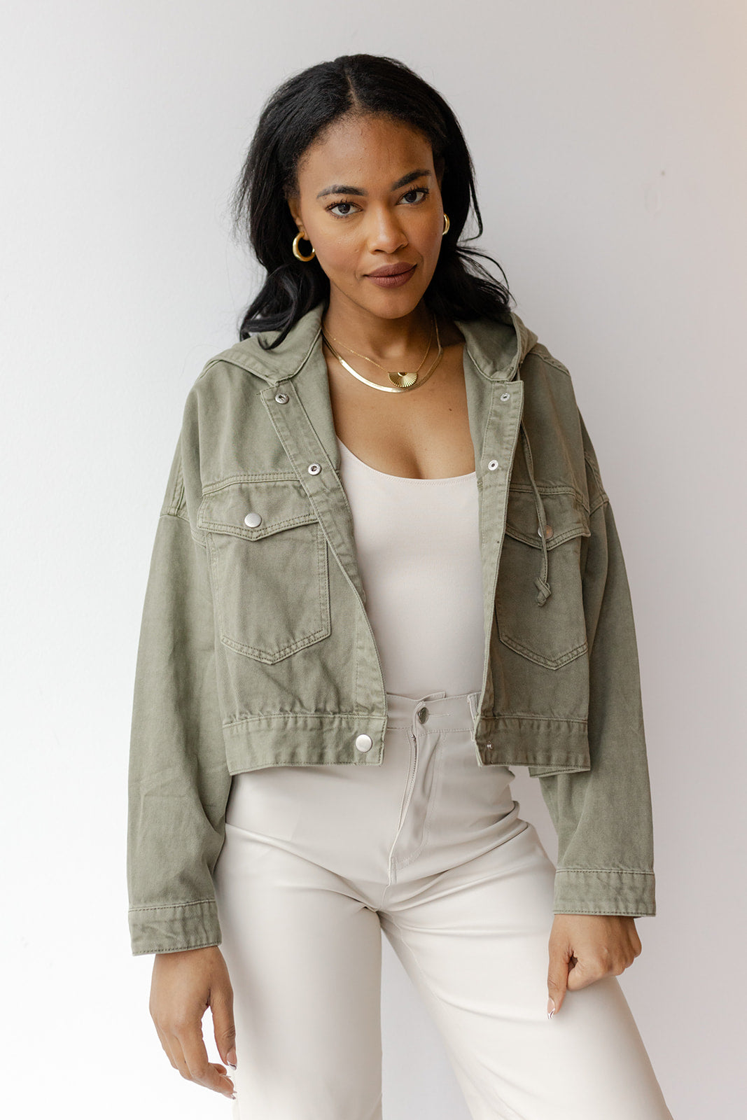 teagan washed hoodie jacket