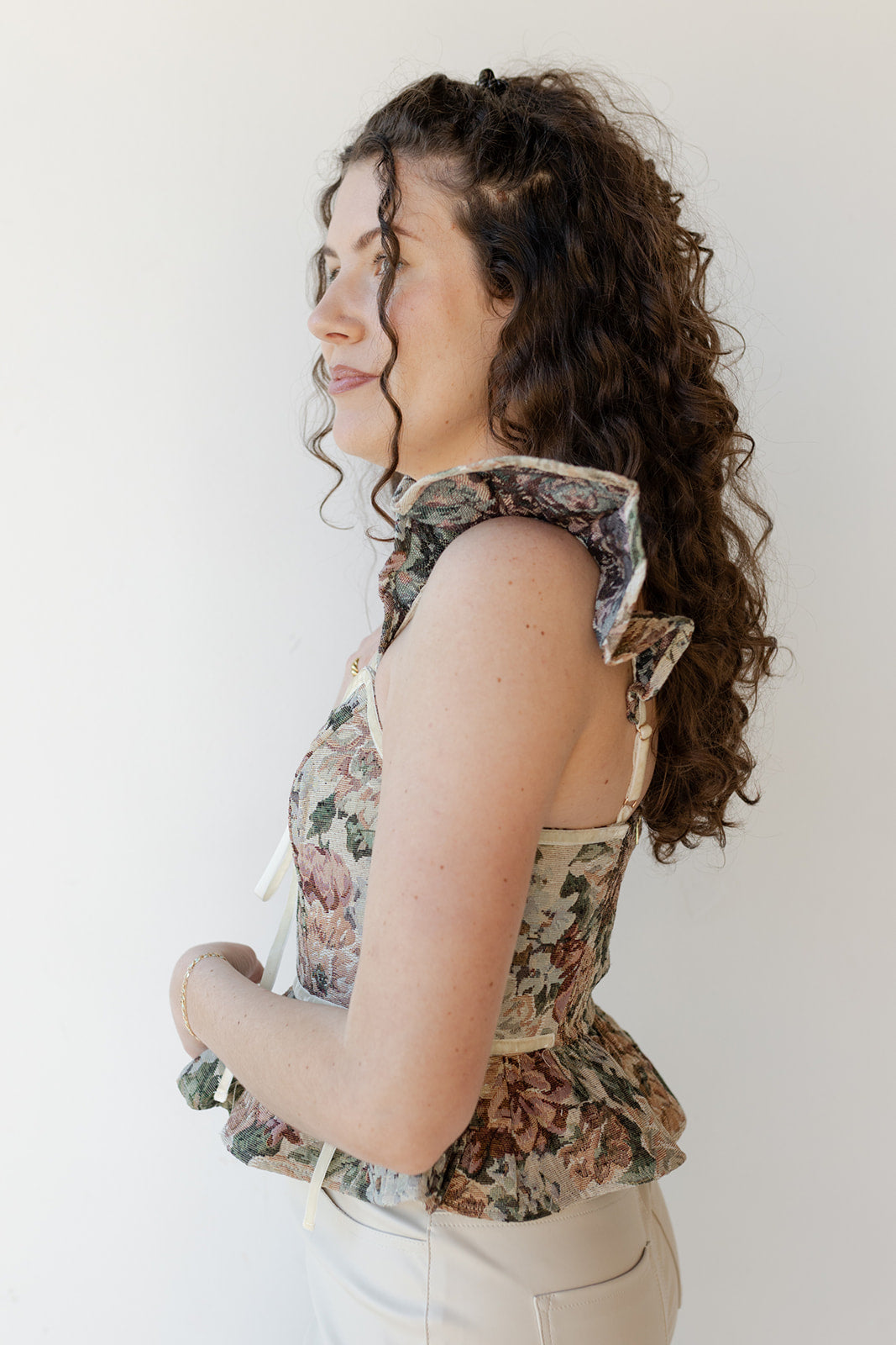 floreana jacquard top