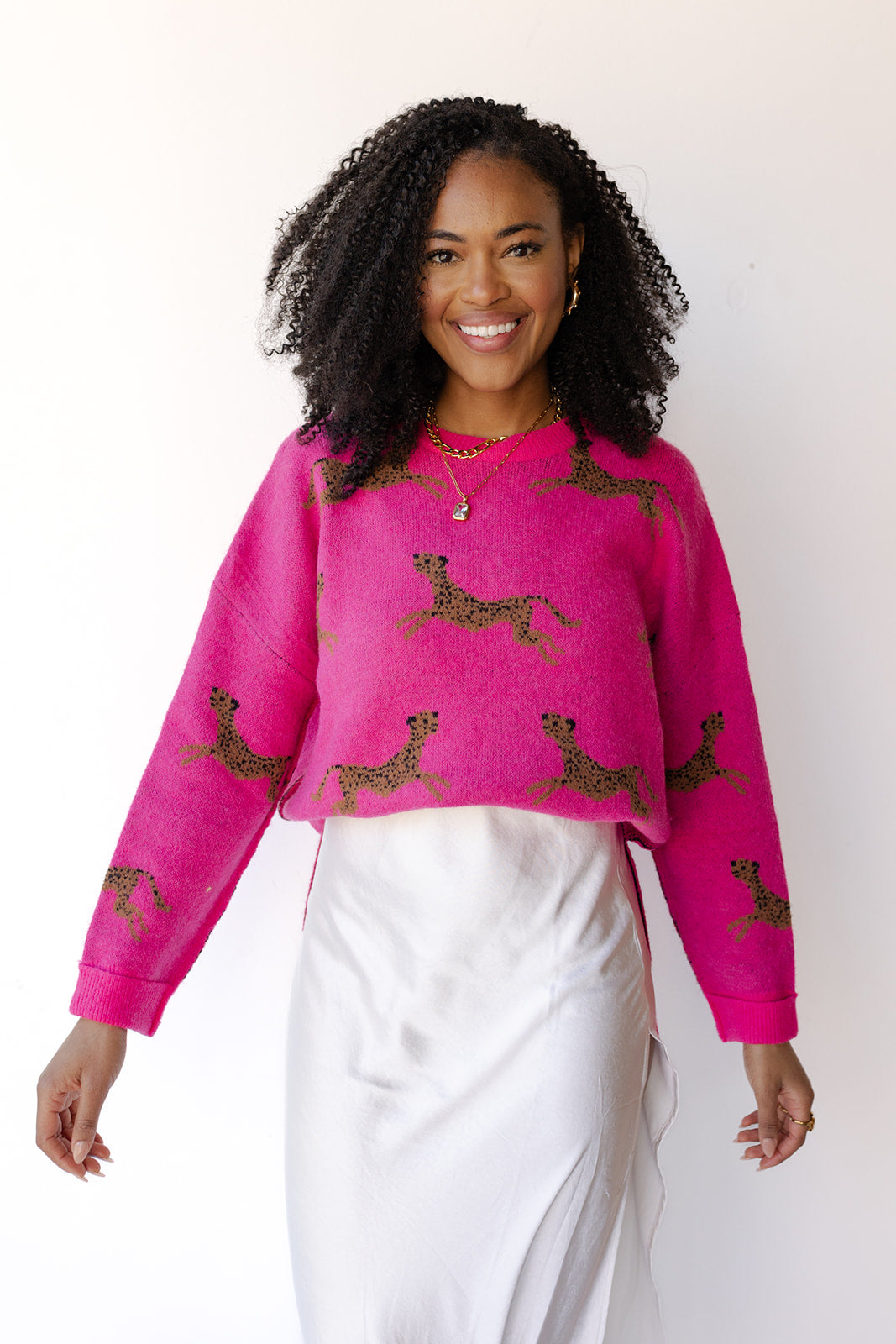 celia cheetah sweater