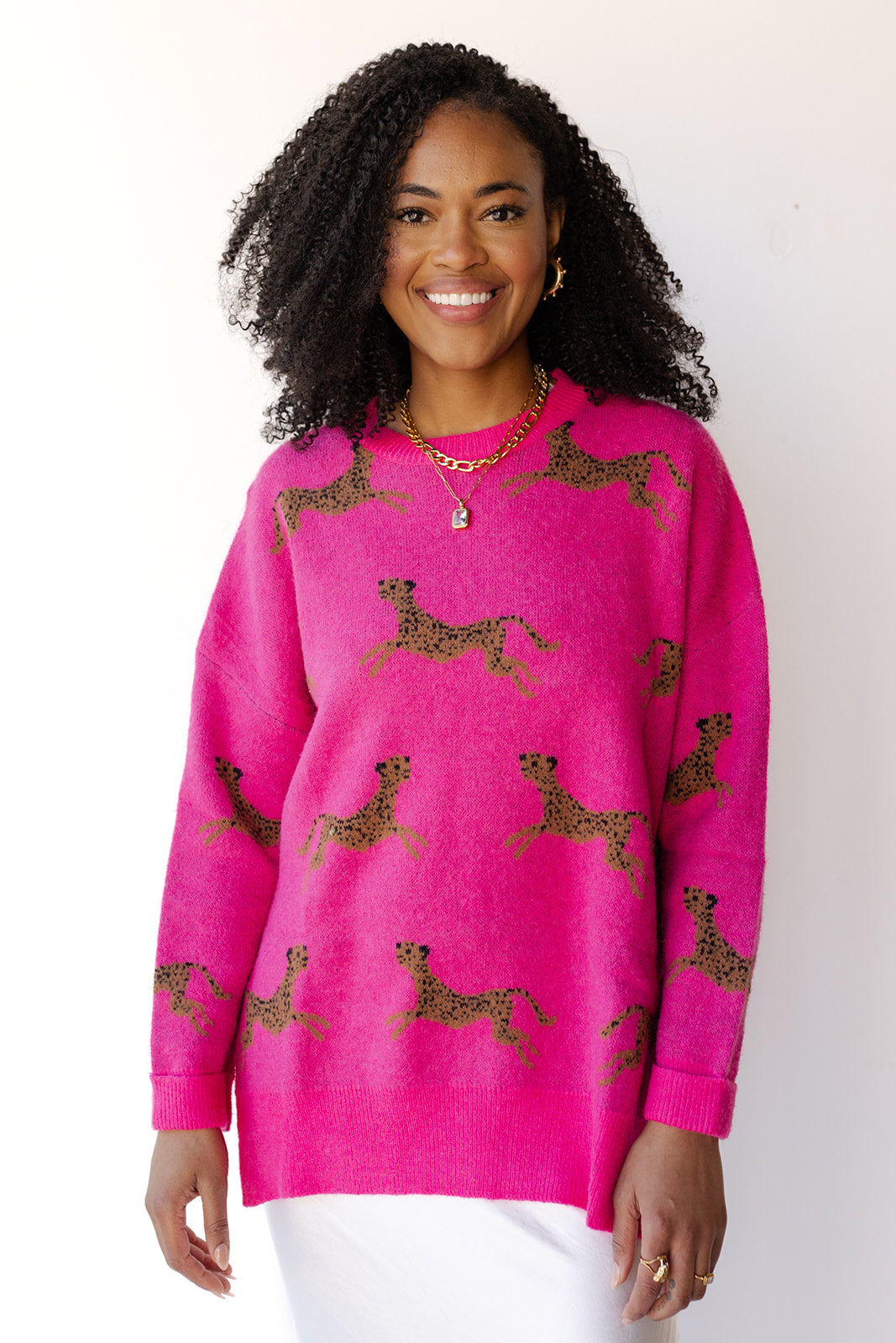 celia cheetah sweater