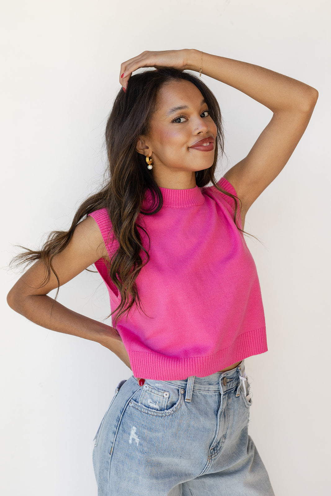 etta sweater layering tank