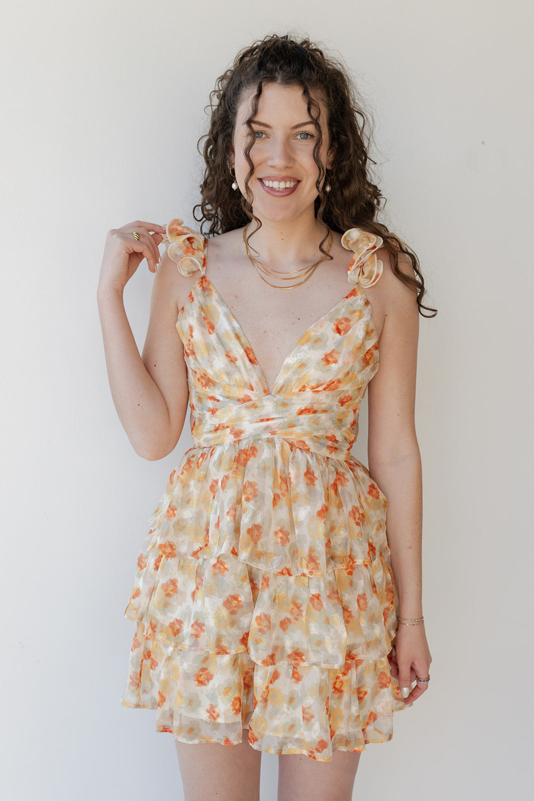 vivienne floral mini dress