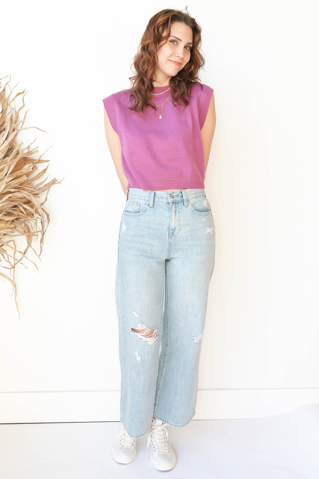 etta sweater layering tank