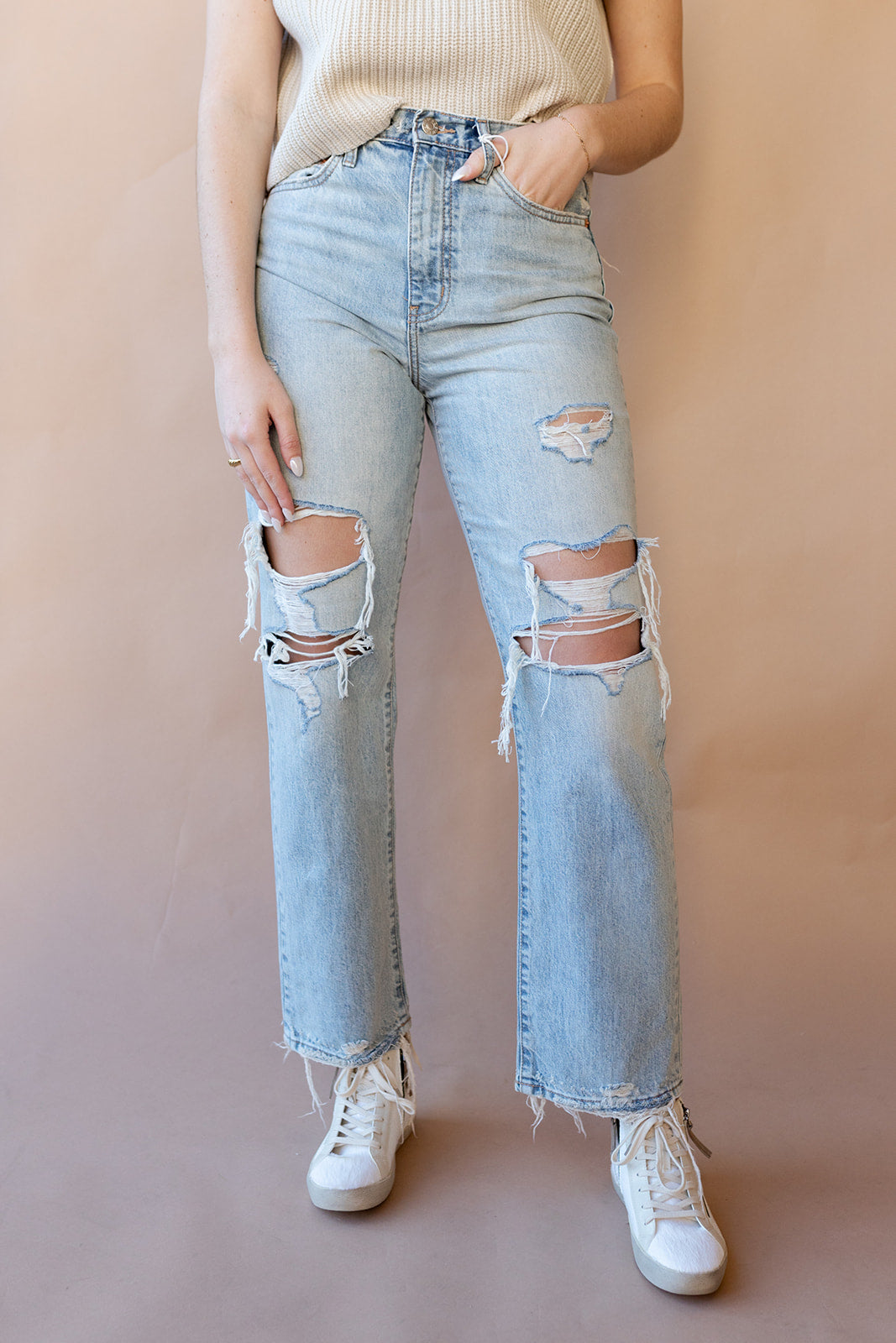 sundaze high rise vintage straight jean