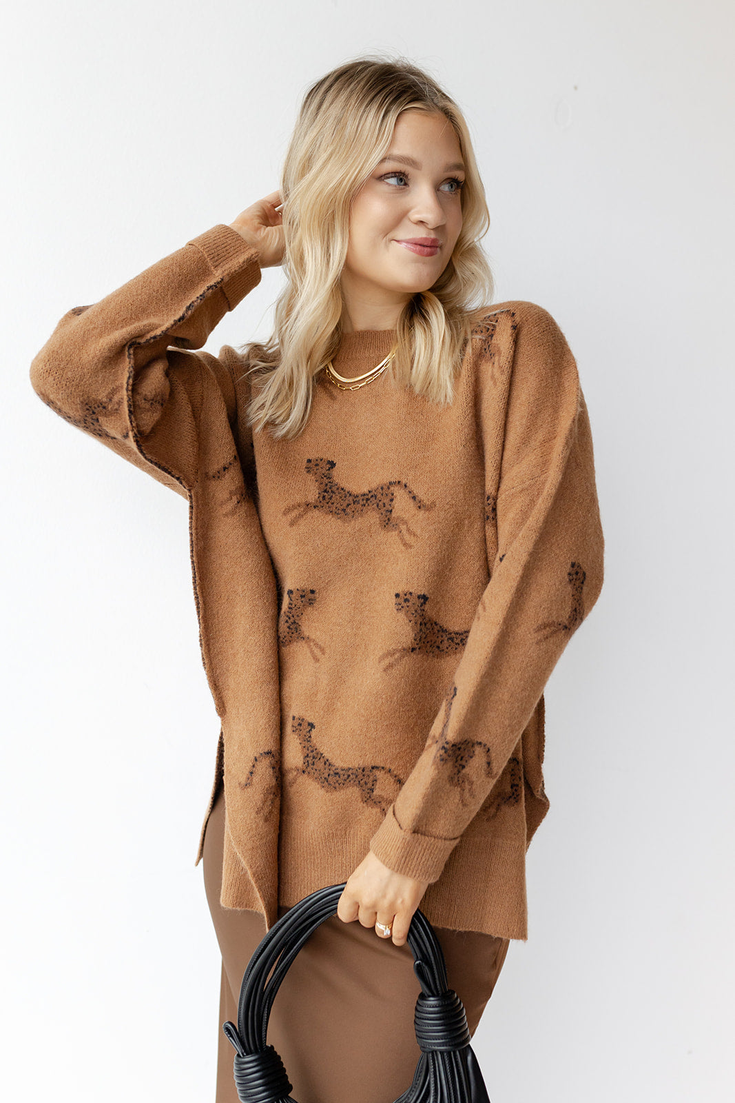 celia cheetah sweater