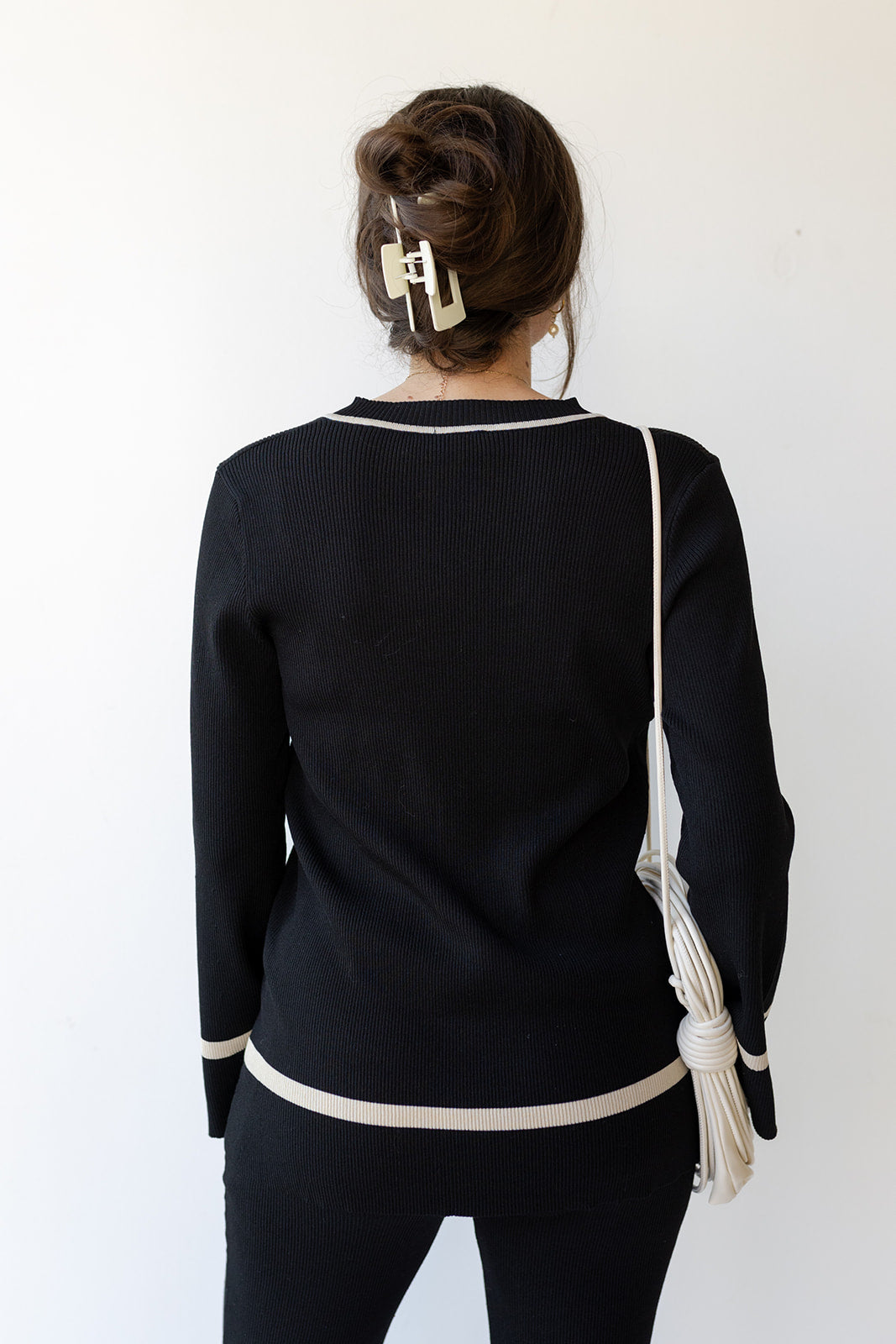 nora color block sweater tunic