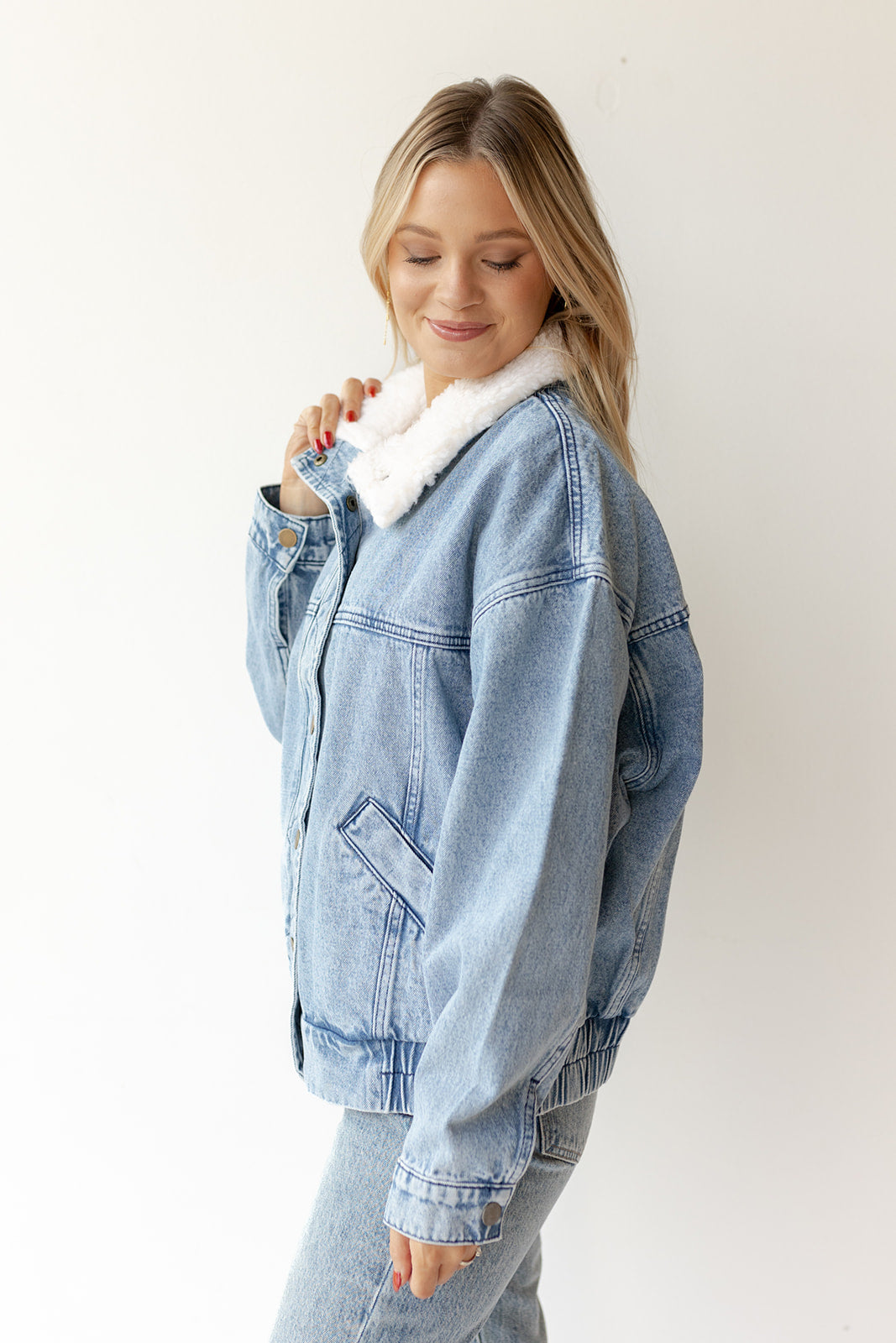 maverick sherpa denim jacket