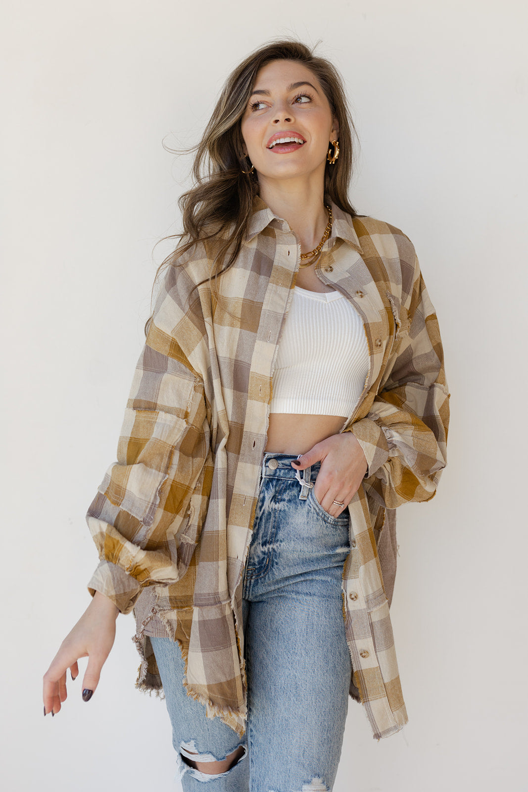 the plaid oversized dress