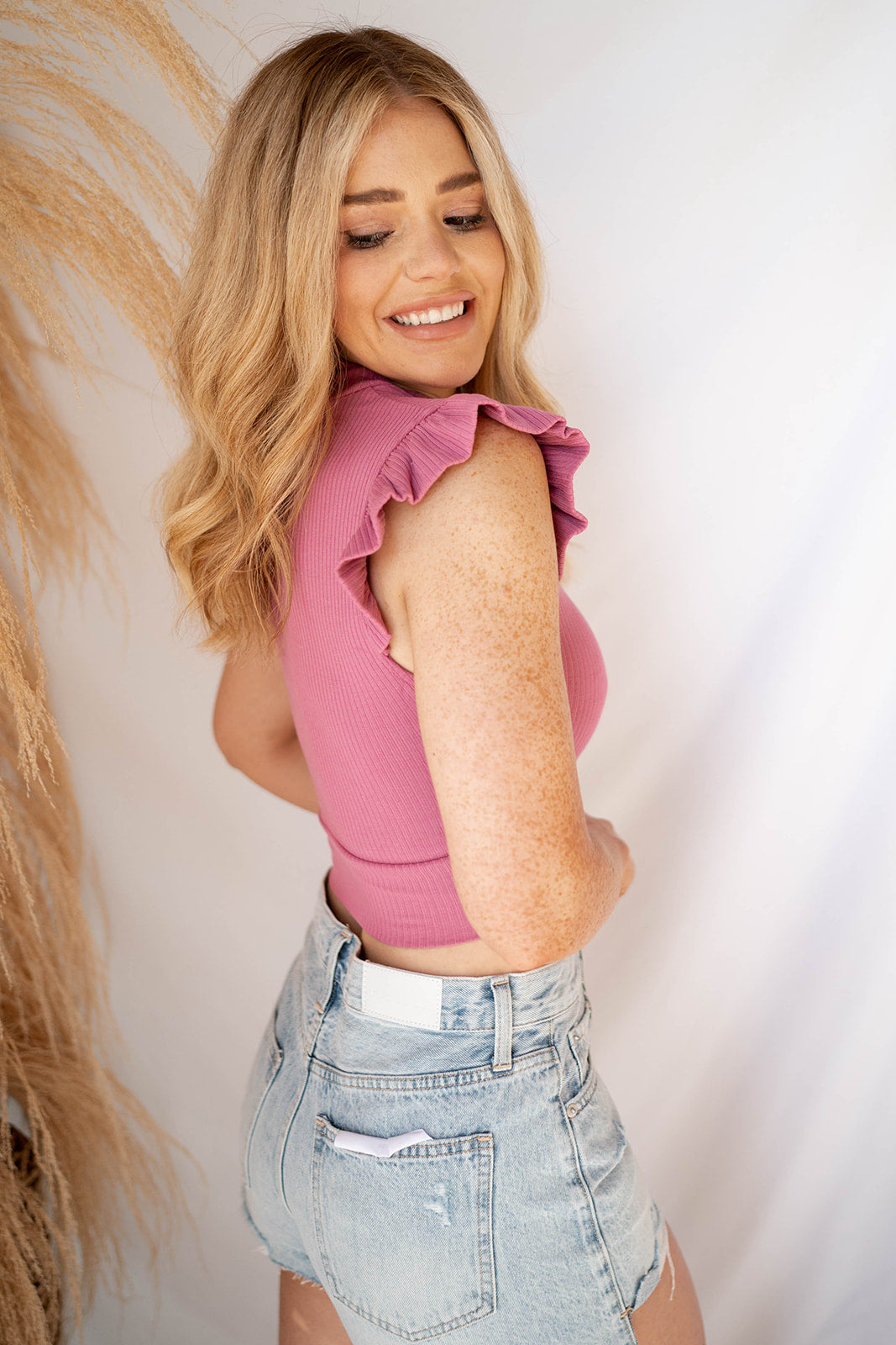 talk about class ruffle top