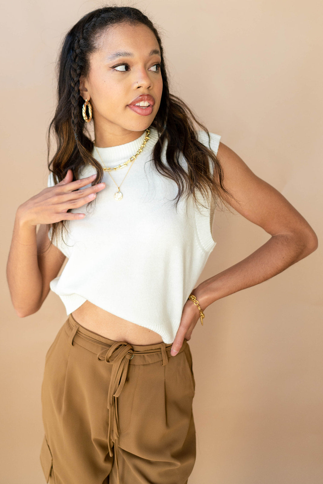 etta sweater layering tank