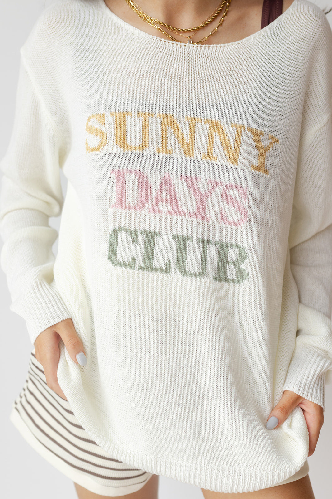 sunny days club sweater