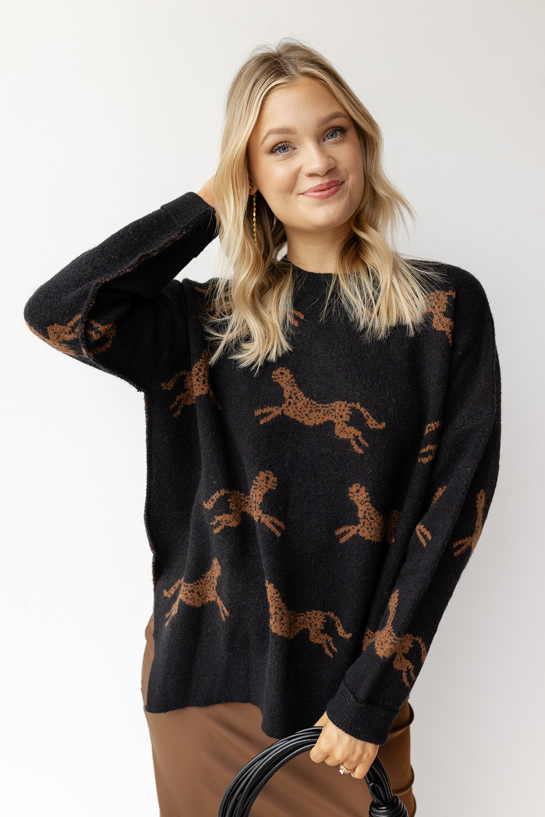celia cheetah sweater
