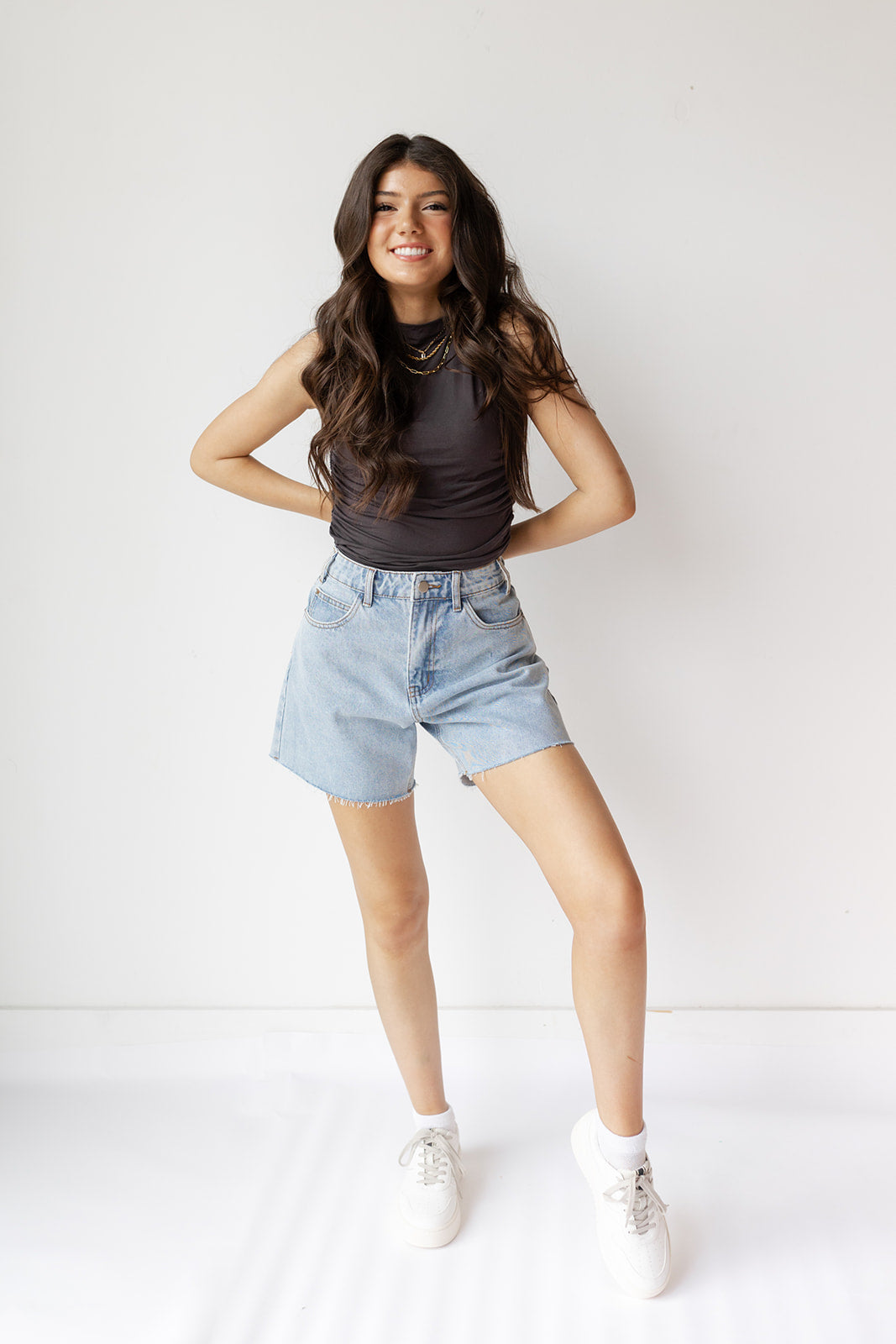 wyatt ruched side tank